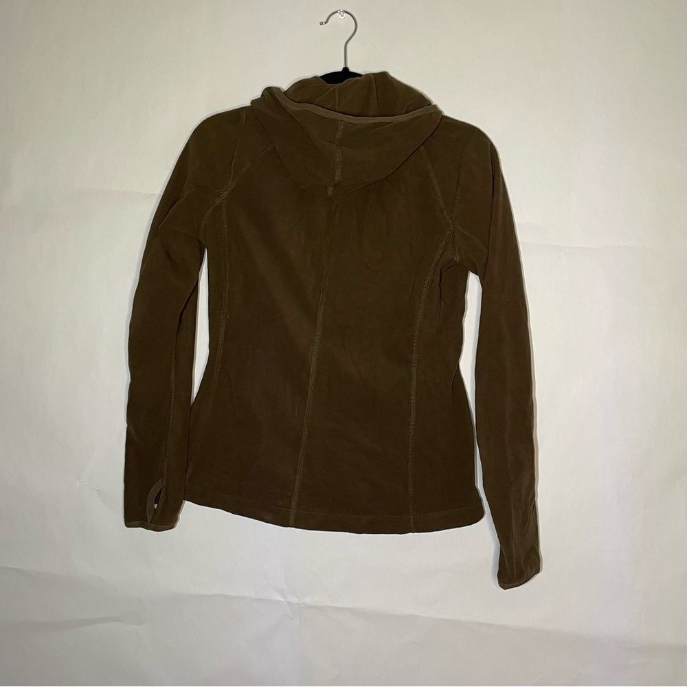 NORTH FACE TKA 100 Brown Zip Up Fleece Jacket hoodie small - Picture 3 of 6